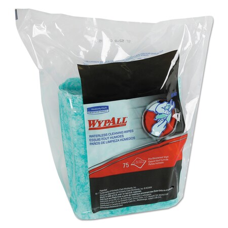 Wypall Wipes, Green, Refill, Cloth, General Purpose;Hand Washing, Citrus, 9" W. x KCC 91367